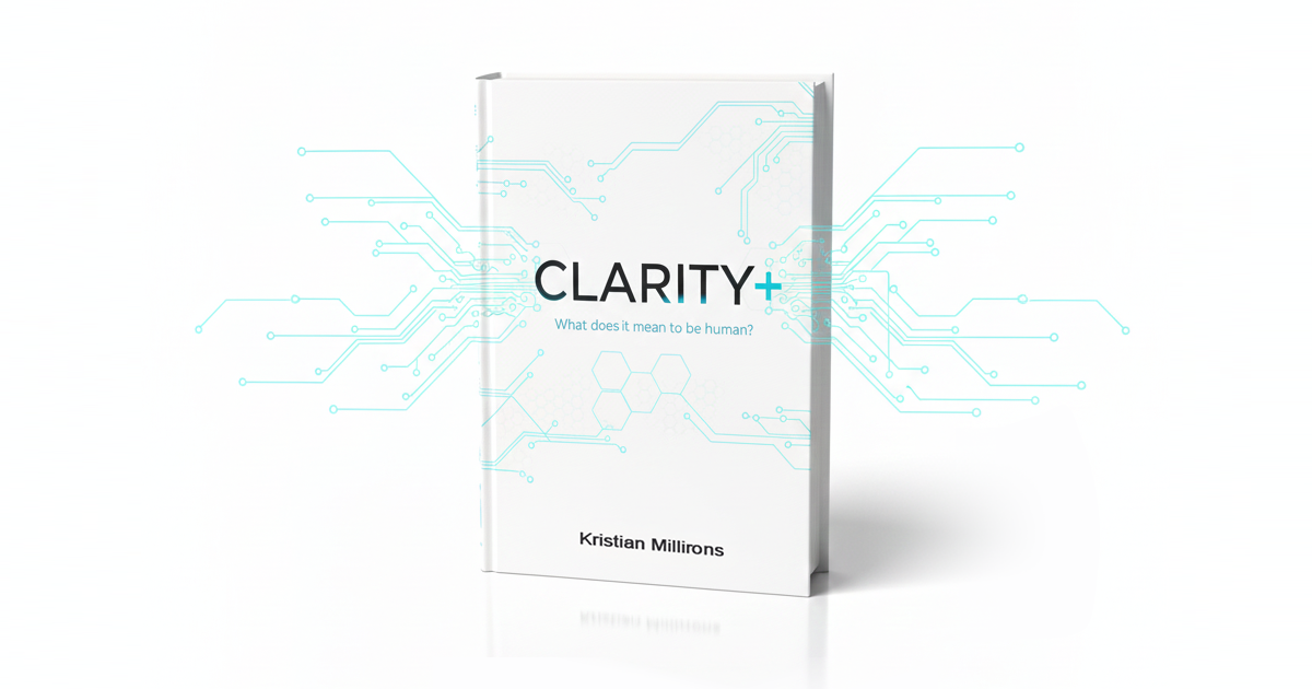 Abstract banner for Clarity+ on social media
